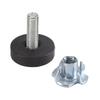 32 PCS M6 Thread Adjustable Furniture Levelers Screw In Chair Feet Adjustable Furniture Feet Leg Levelers Easy Install