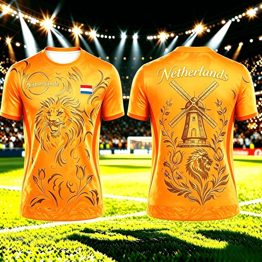 WowClassic Zomer Mannen 3D Voetbal Bedrukt Ronde Hals T-shirt Mode Veelzijdig Ademend Trend Casual 6XL