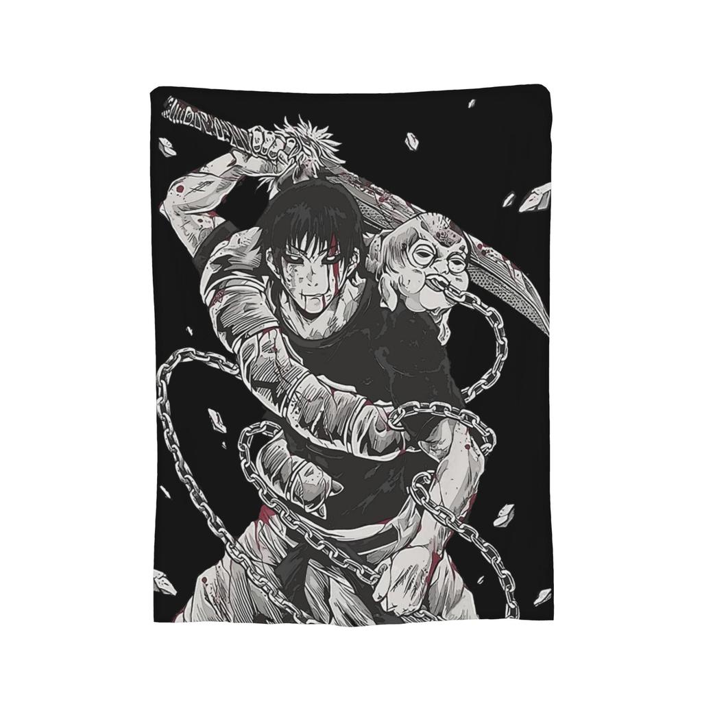 Toji Fushiguro JJK Anime Jujutsu Kaisen Blanket Coral Fleece Plush Spring Autumn Warm Throw Blankets for Sofa Car Bedspreads