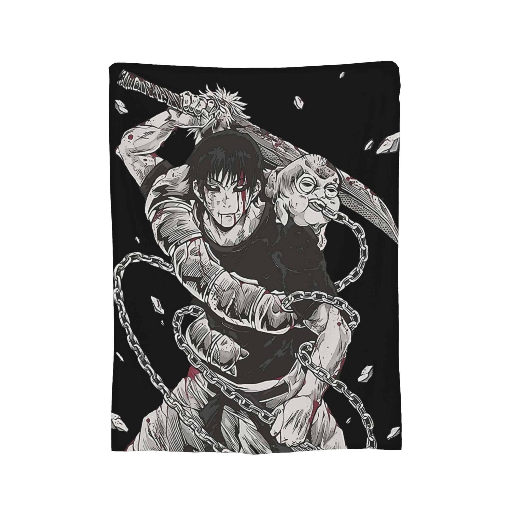 

Toji Fushiguro JJK Anime Jujutsu Kaisen Blanket Coral Fleece Plush Spring Autumn Warm Throw Blankets for Sofa Car Bedspreads 75x90cm