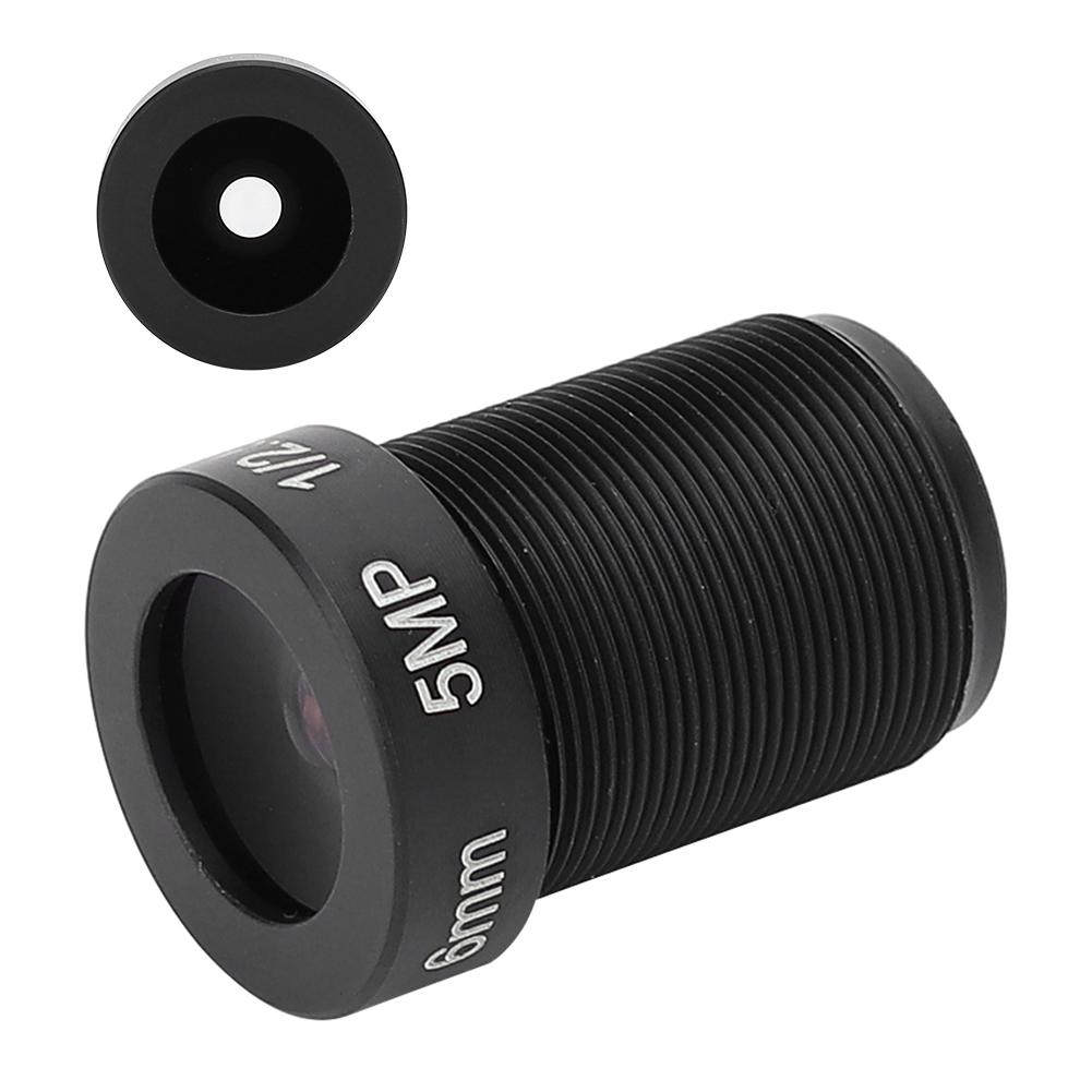 5MP Camera Lens High Definition 6mm Fixed Focal 1 2.5 Image Format M12 Mounts Surveillance