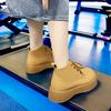 Vintage Leather Yellow High Top Boots Women's British Style 2026 New Autumn and Winter Thick Soled Wear-resistant Outdoor Boots