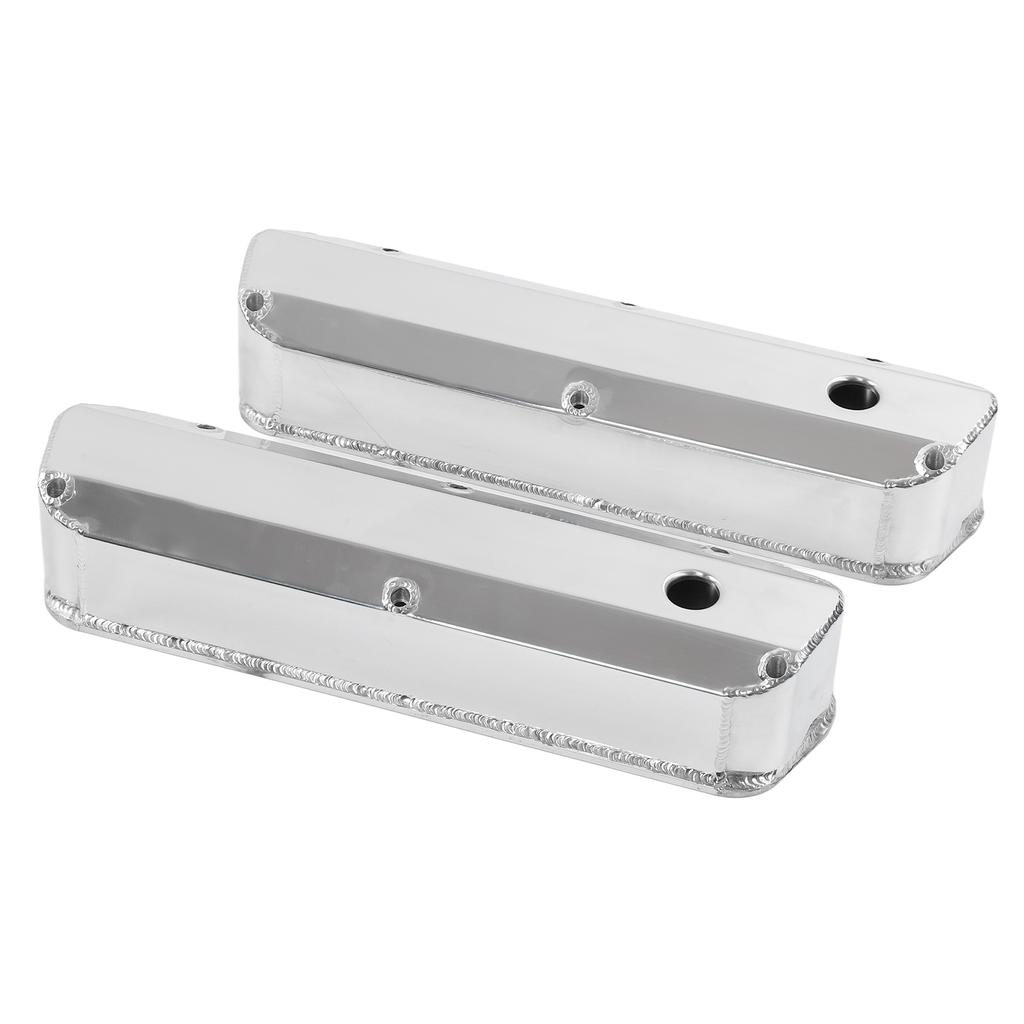 2pcs Fabricated Satin Aluminum Valve Covers Car Accessories Replacement for Ford Small Block SBF 289 302 351W