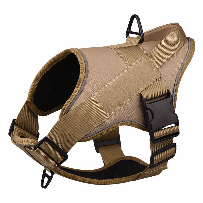 Harnais Rembourré Doux Pour Chien - Sangle Tactique Réglable, Pour Marche, Randonnée, Dressage - Taille S, L, XL
