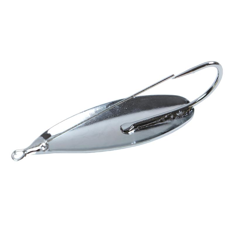 

Weedless Spoon Fishing Lures Minnow Fishing Spoon Hard Baits Metal Lure For Freshwater And Saltwater Angling Enduring 56mm серебряный