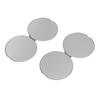 2pcs Stainless Steel Mirror Double Sided Portable Folding Unbreakable Makeup Mirror for Purse Pocket Round 2.6in