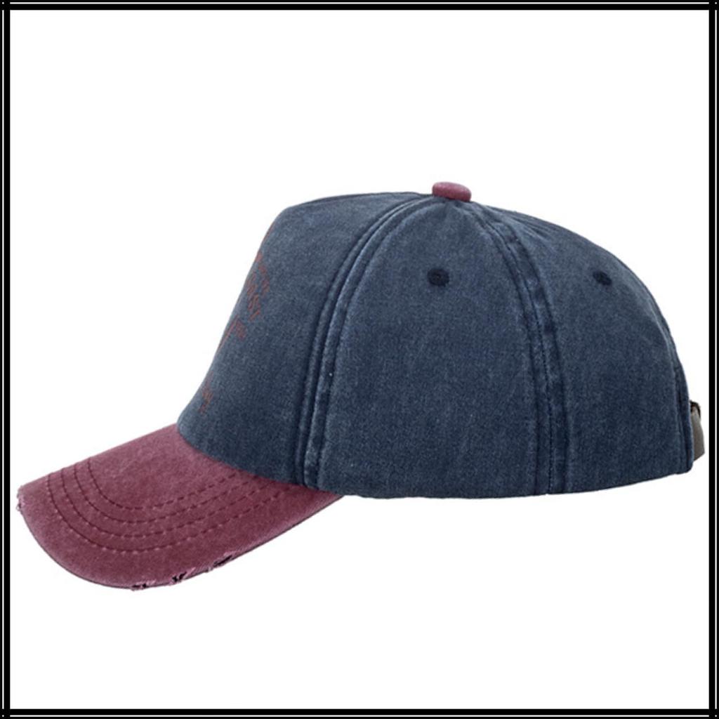 White Fang Casual Outdoor and CZA031 Cap, Contrast, Fashion, Hat, Men's Women's, (Navy)