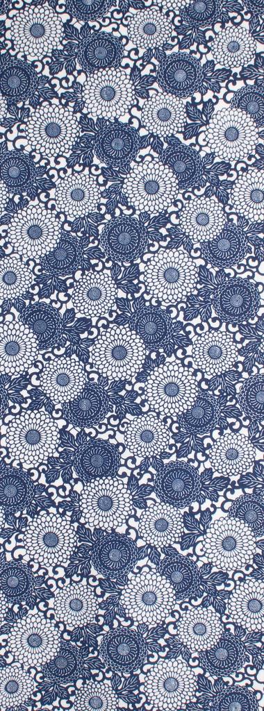 Wabunka Tenugui Hand Japanese Made In Japan Arabesque Pattern Towel, Pattern, (Chrysanthemum B)