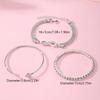 3 stuks/Set Vintage Kristal Strass Hart Armbanden voor Vrouwen Mode Geometrisch Verstelbaar Oneindigheid Manchet Armband Sieraden Cadeaus