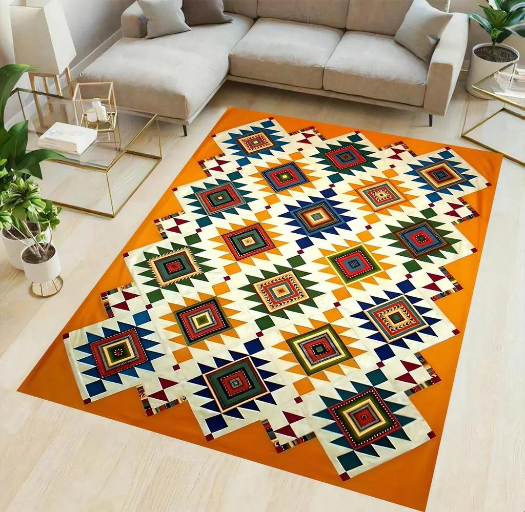 Vintage Tradycyjny Dywan, Etniczny Dywanik, Dywan Turecki, Dywan w Stylu Perskim, Dywan do Salonu, Nowoczesna Dekoracja Domu, Mata Podłogowa do Kuchni
