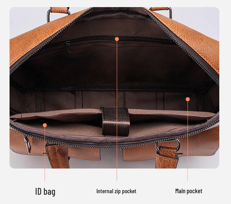 Men's High-End Casual Crossbody Bag - Large Capacity Business Briefcase Handbag