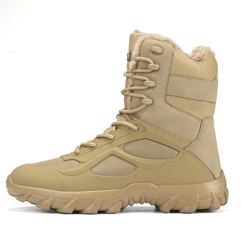 

High Quality Outdoor Sports Shoes Men Winter Training Boots 2026 Warm Long Boots Male large size47 39 хаки