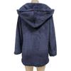 Herbst Winter Basic Jacken Damen Strickjacke Doppeltasche Kapuze Einfarbig Fleece Strickjacke Jacken & Mäntel