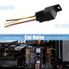 uxcell JD-2912 SPST Relay Socket Car Relay 5 Pole 40A DC48V Car Wire Bundle Socket Plug Included 1 Piece