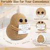 Funny Knit Potato Doll Positive Energy Gift Handmade Jumbo Booty Design Cozy Home Decor Christmas Ornament Room Warming Present