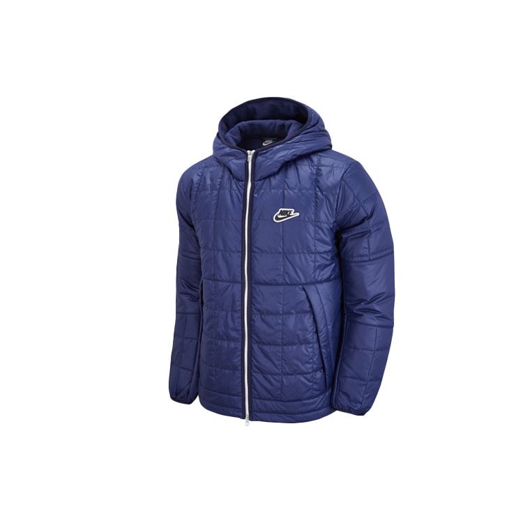 Nike Sportswear Synthetic-Fill Fleece-Lined Hooded Jacket  Midnight Navy  DJ0434-410 XL