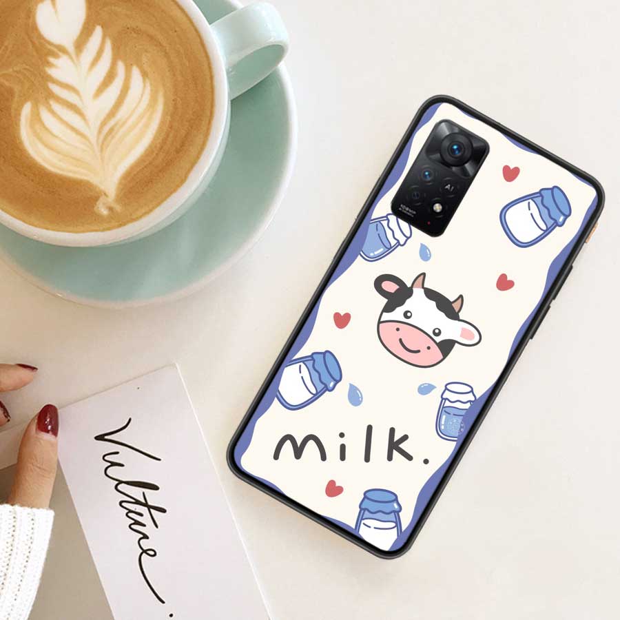 New Cute cow print Phone Case For Redmi Note 13 Pro 5G Plus 12 12C 10 10A 10C 9 9A 9C 9T 8 8A K60 K70 Pro Xiaomi Cover 7 7A 6 6A