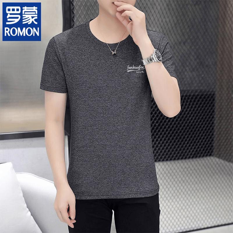 

ROMON Men s Ice Silk Short Sleeve T-Shirt 3XL