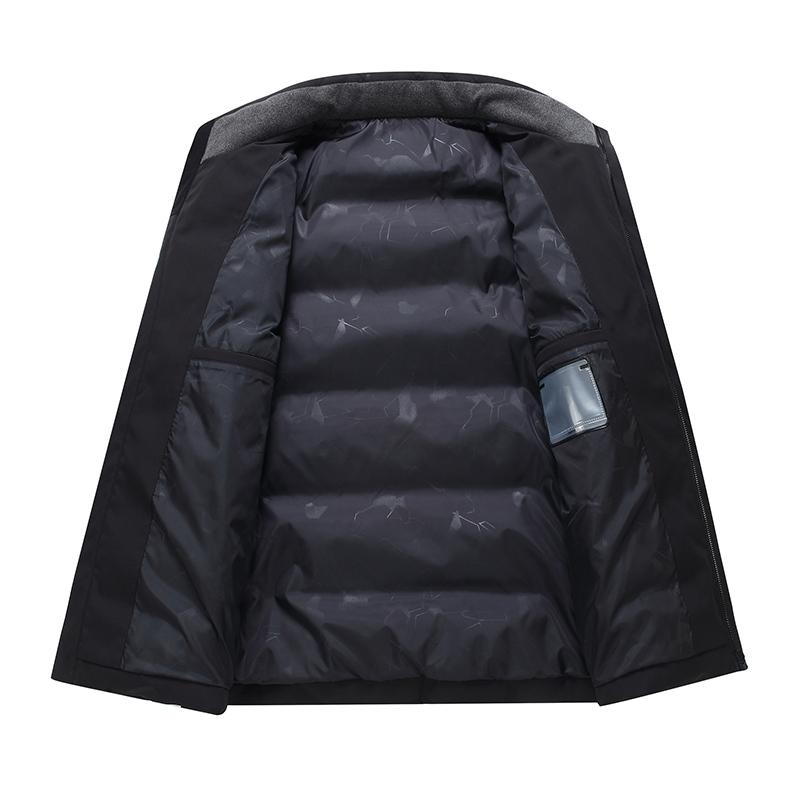 Winter Men's Down Coat 2023 Casual Thick Warm Winter White Duck Down Jacket Men Plus Size