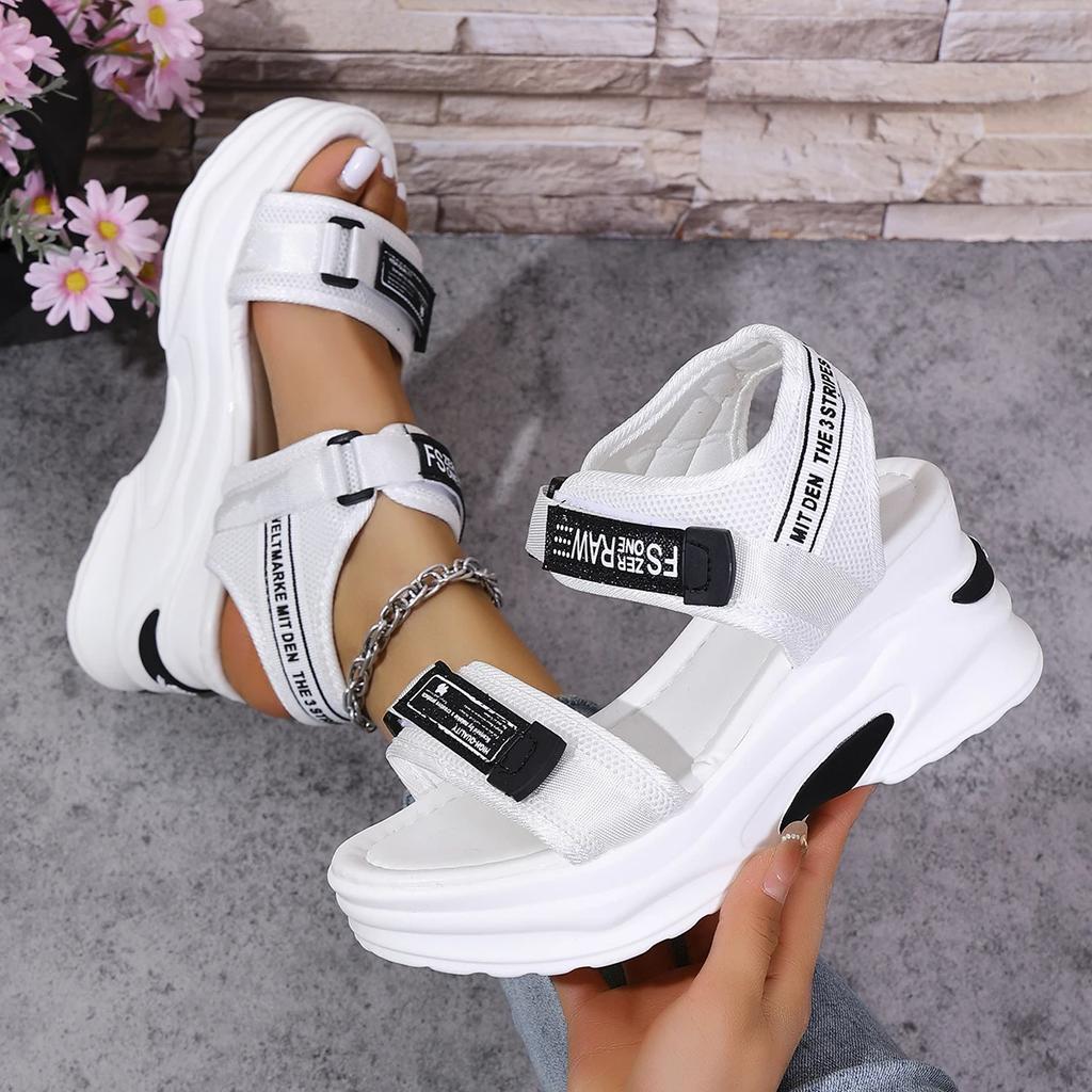 Women Sandals 2025 New Summer Platform Wedge Shoes Casual Heightening Slope with Shoes for Women High Heels Beach Sports Sandals