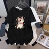 Plus Size Mid-Length Loose Slimming Short-Sleeve T-Shirt for Women (Available In Sizes 200/300/350 Jin)