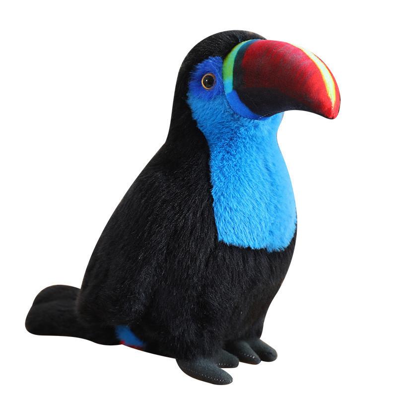 Toucan Plush Animal Toy With Short Hair And Lightweight Design For Kids Gift And