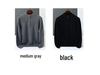 Men's Cashmere Knit Zipper Sweater - Solid Color, Loose Fit, Half-High Collar, Autumn/Winter Collection