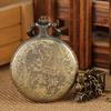 Quartz Pocket Watch Train Locomotive Engine Necklace Pendant Chain Train Accessory Best Gift