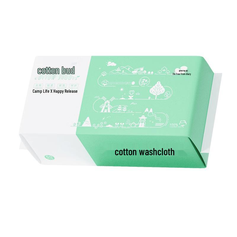 COTTON SHOOTS All-Cotton Disposable Facial Towels