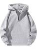 American Casual Zip-Up Hoodie - Loose Sport Sweatshirt for Spring & Autumn, European and American Streetwear.