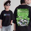 Anime One Piece Cosplay TShirt Cotton Short Sleeve Tops Casual Loose Retro TShirt Men Women Kids Family Matching Outfits