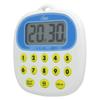 YNAC Interlinks Kitchen Timer, Easy-to-Use 10-Key LT020W, White, Water-Resistant, Count-Up Function That Can Also Be Used As a Stopwatch, Large, Easy-