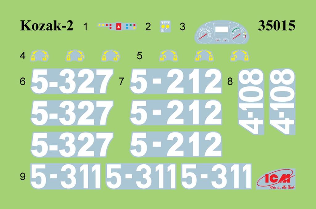 ICM 1/35 měřítko Ukrajina Kozak-001 Národní garda Plastikový model 35015