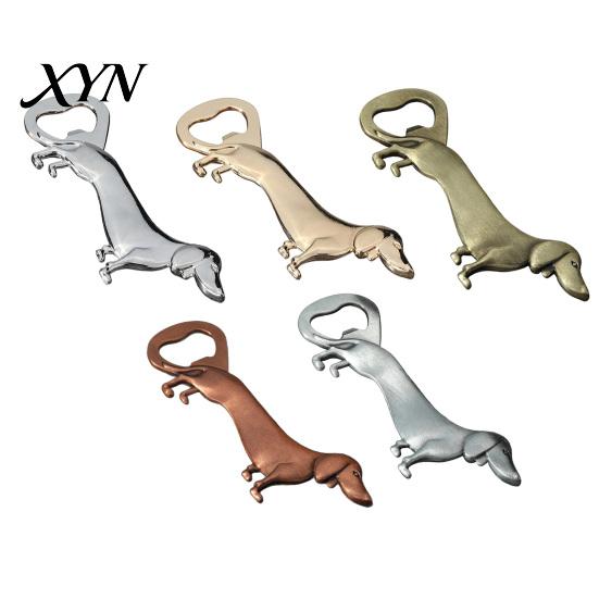 Retro Style Barware Dachshund Dog Bottle Opener, Zinc Alloy Cute Puppy Beer Decorative Animal Opener Portable Metal for Kitchen Bar And Home Handheld