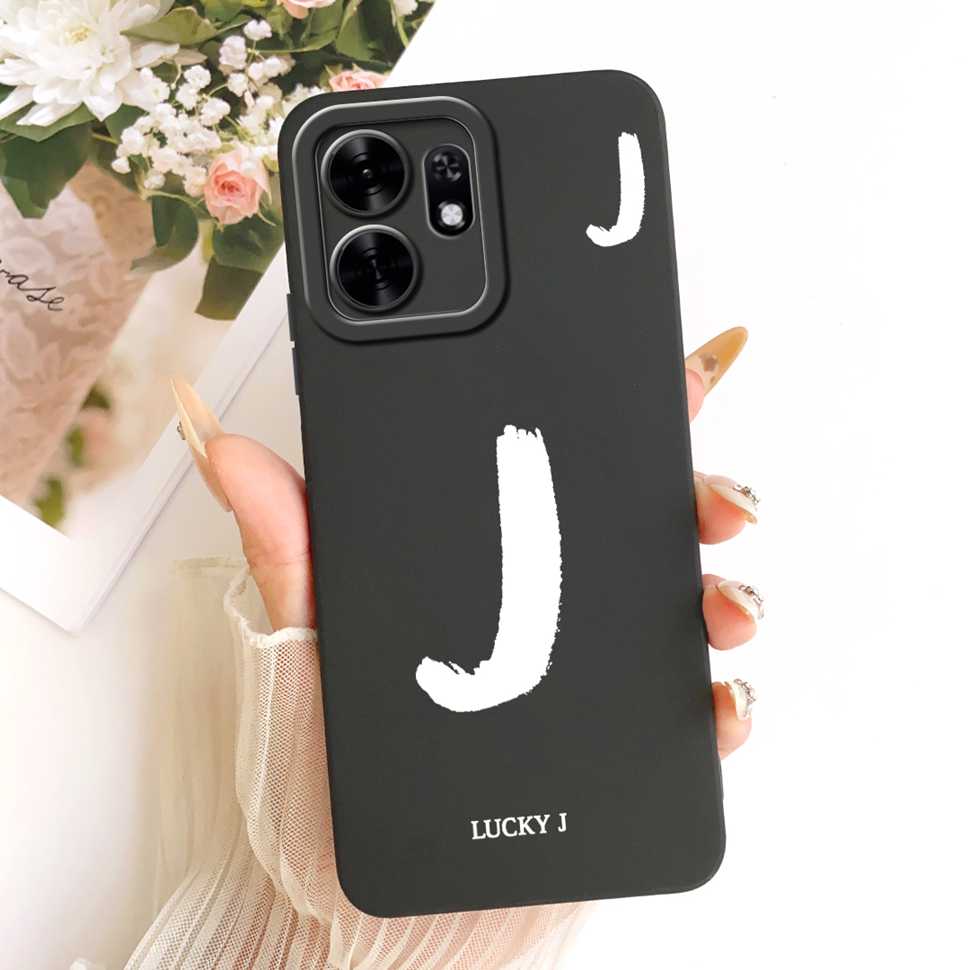 For Honor X6d X6D 5G Case LNA-NX1 Simple Lucky Letters A-Z Silicone Back Cover For Honor Play 60A 60a 5G NLA-AN00 Bumper Shell