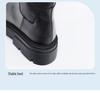 2024 New ZV Over-the-Knee Long Boots for Petite Women - High Thick Sole, Simple Side-Zip Knight Style