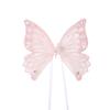 Decorazione Topper per Torta di San Valentino Fatto a Mano Grande Farfalla Inserto Regina Madre Buon Compleanno Amore Luce Led Forniture per Pasticceria