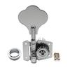 Musiclily open gear type bass 4-in-line tuners, chrome.