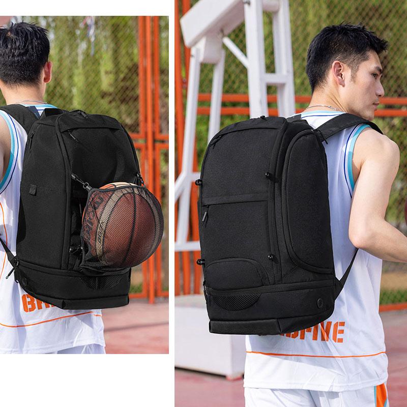 Soccer Basketball Backpack with Shoes Pack Football Volleyball Bag forTeenagers Adults Large Capacity Laptop Travel Schoolbag
