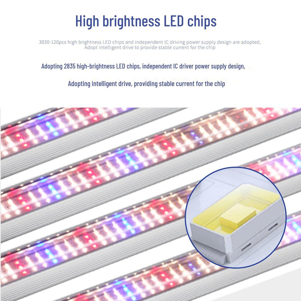 Full Spectrum LED Grow Light for Seedlings, Flowers, Vegetables, and Succulents