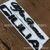 Alfa Romeo Giulia Black Rear Badge - Custom English Logo