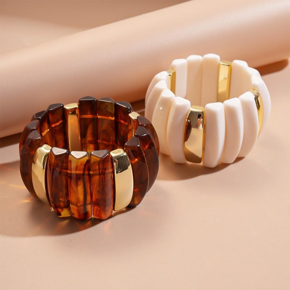 Geometric Exaggerated Bracelet Wide Retro Hand Ring Simple Wide Chunky Bangles  Summer