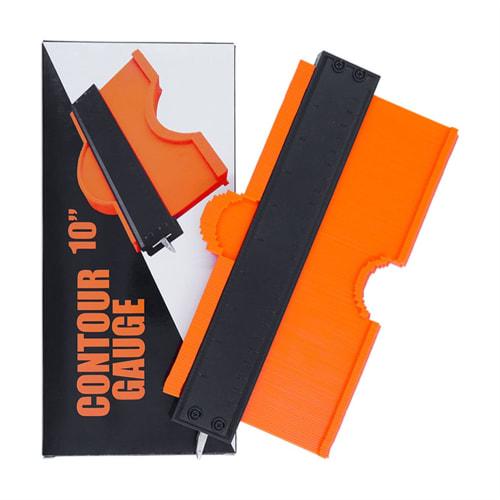 Contour Gauge, Woodworking Profiler, Multi-Function Copy Ruler, Measuring Tool, DIY Scribing Tool, Surveying Supplies (Size: 10 Inches)