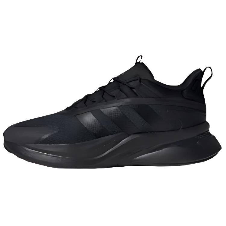 New Adidas AlphaBounce Anti Slip Wear Resistant Low Top Casual Shoes Men's Black IE6343