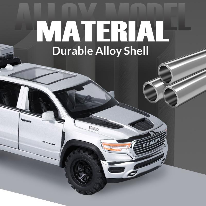 1/32 alloy die-cast car model simulation sound and light children's toy pickup truck suitable for boys off-road vehicle gift