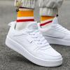 Anta Série Lifestyle Tecido Couro Sintético Antiderrapante Absorção de Choque Resistente ao Desgaste Tênis de Skate Cano Baixo Masculino Tênis Anta-Branco 912138012-5