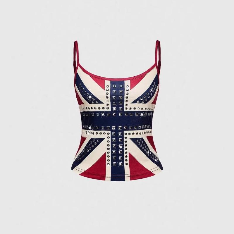 Europäisches und amerikanisches Sommer-Street-Trägertop