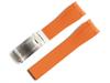 King Watch Parts Compatible with Rolex Aftermarket Buckle Included Rubber Strap Orange Stainless Steel 20mm Suitable for [Import Original] - - - - -