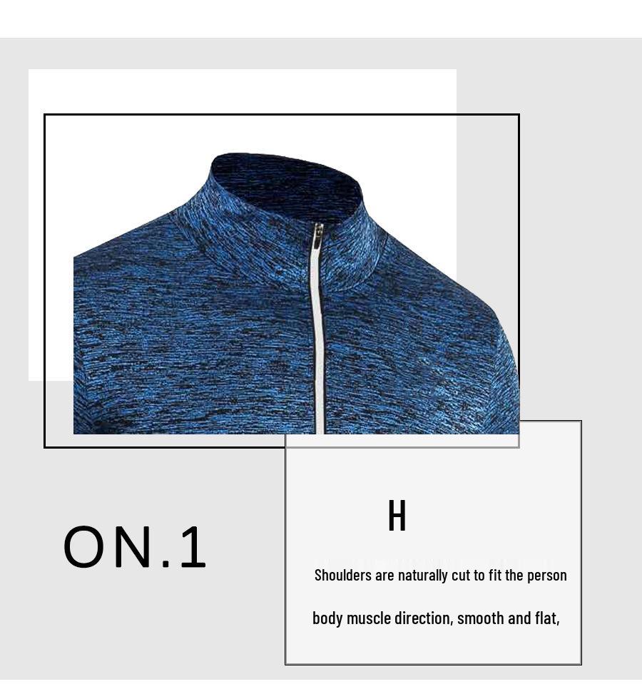 Men's Autumn Sportswear: Quick-Dry, Breathable Stand-Up Collar for Basketball & Running