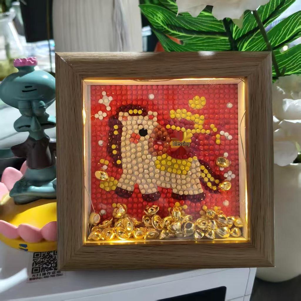 Year of the Horse DIY Diamond Painting: Festive New Year Ornament Gift